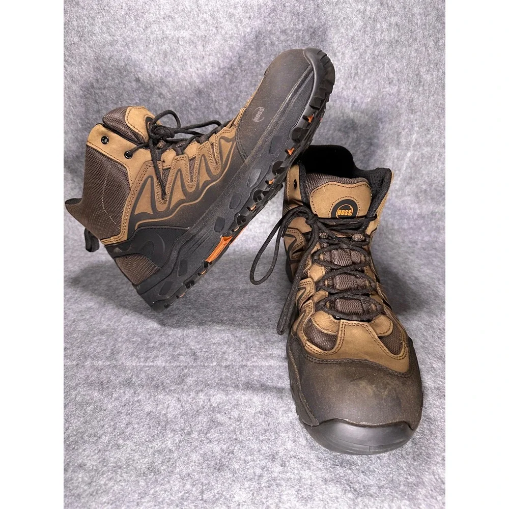 Hoss Boot Company Mens Brown Black Composite Toe Work Boots 50239-2E(W) Size 17